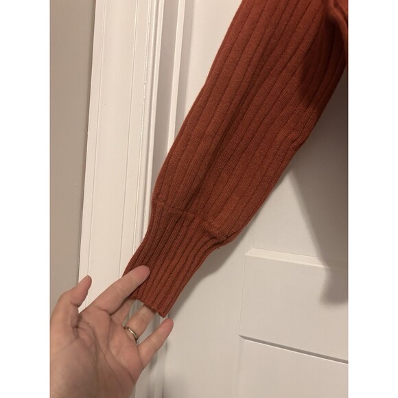 Zaful Sweater Women’s Cropped Mock Neck Ribbed Knit Pullover Stretch One Size - Picture 3 of 5